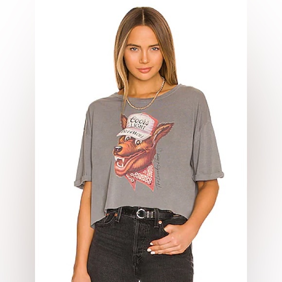 The Laundry Room Beer Wolf Cropped Shirt - Picture 2 of 5